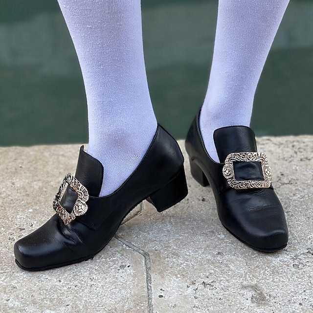  Rococó Barroco Victoriano Zapatos Hombre Víspera de Todos los Santos Carnaval Mascarada Rendimiento Fiesta / Noche Mascarada Adulto Zapatos