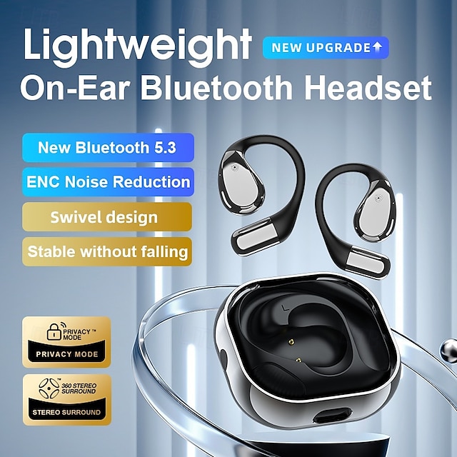  Fones de ouvido TWS Bluetooth 5.3 X5Pro com gancho para o ouvido e cancelamento de ruído para Apple Samsung Xiaomi Huawei