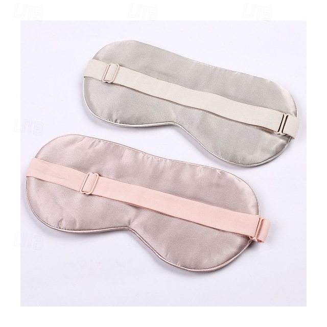 Masque oculaire en soie Masque de sommeil anti-lumière en soie de mûrier Masque oculaire en soie avec sangles ajustables
