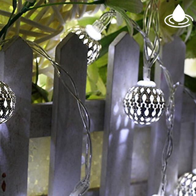 Elegant Wedding Party Reception Ramadan Eid Moroccan Metal String Lights USB or AA Battery Powered - 10-50 LEDs Waterproof Outdoor Garden Home Decor2
