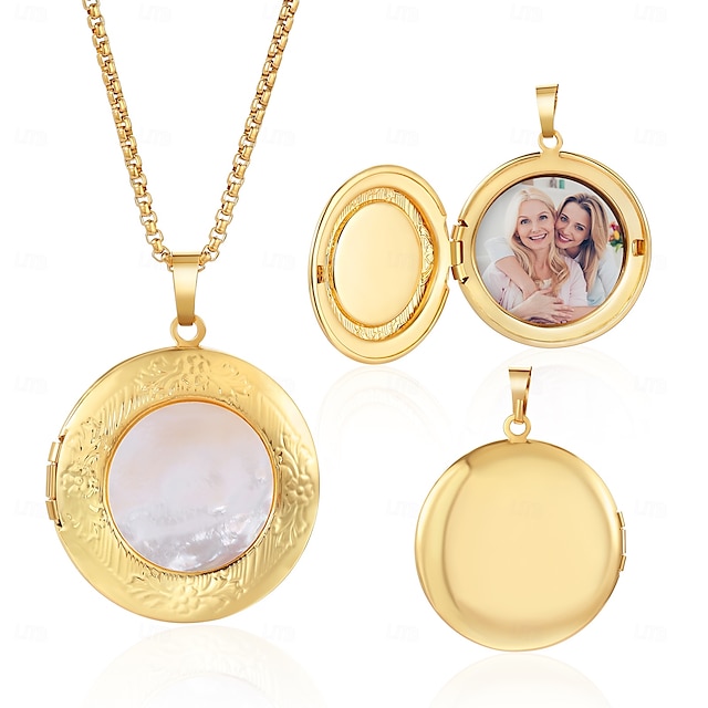  Collar con medallón de álbum de fotos personalizado, el mejor regalo personalizado para mamá, colgante de recuerdo plegable para esposa, novia, hija, amiga, recuerdo del día de la madre, San Valentín,