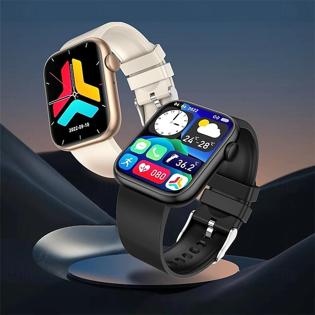  QX7 Montre intelligente 1.85 pouce Smartwatch Montre Connectée Bluetooth Rappel sédentaire Réveil Calendrier Compatible avec Smartphone Femmes Hommes Rappel de Message Podomètre Cadran de montre