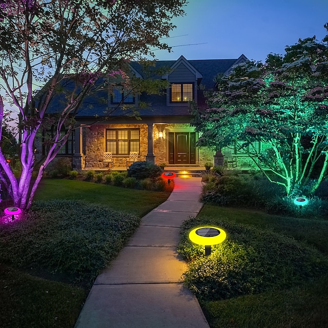  1 pc led solar luzes de chão ao ar livre à prova d'água rgb luz colorida piscina luz terra plug in dupla finalidade split design ip65 à prova d'água pátio jardim gramado caminho piscina fonte paisagem