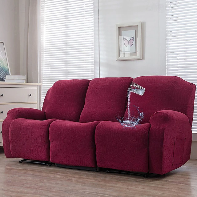 Water Resistant Recliner Sofa Cover Non-slip Massage Lazy Boy Full Coverage Single Seat Couch Cover Armchair Covers 46