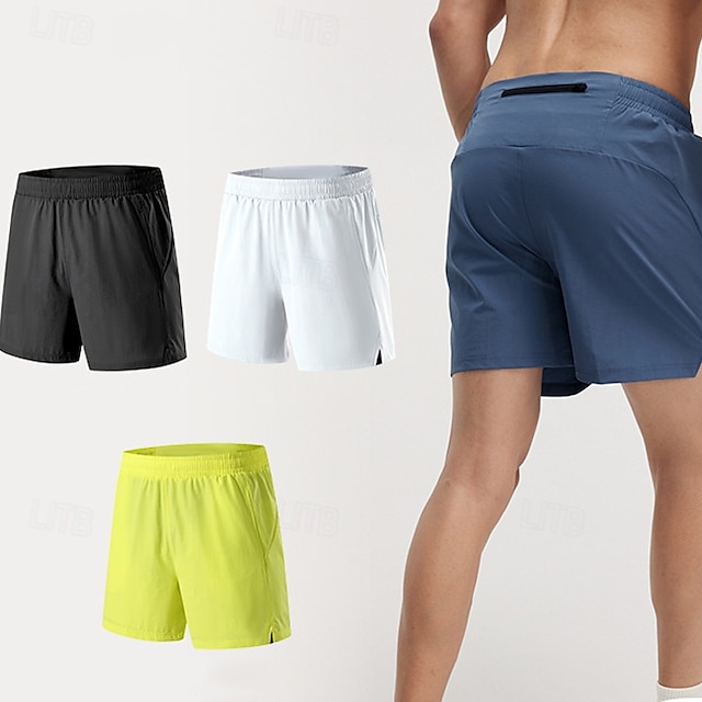  Herren Laufshorts Militär Sommer Außen Normale Passform Schnelltrocknend Shorts Elastischer Bund Schwarz Gelb Laufen Jagd Klettern S M L XL XXL