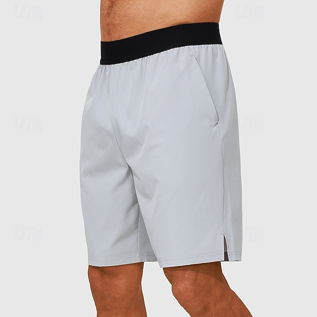 Homme Shorts de course Été Extérieur Coupe régulière Respirant Séchage Rapide Shorts Taille Élastique Noir Gris clair Course Chasse Escalade S M L XL XXL