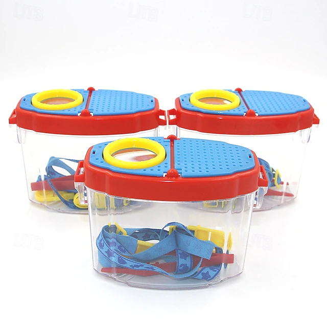 Children's Outdoor Transparent Hand-Held Insect Box Magnifying Glass ...
