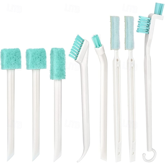  8pcs Crevice Cleaning Brushes Tool for Household Use Small Cleaning Brush Tight Spaces Tiny Cleaning Brush Mini Parts Humidifier Toaster