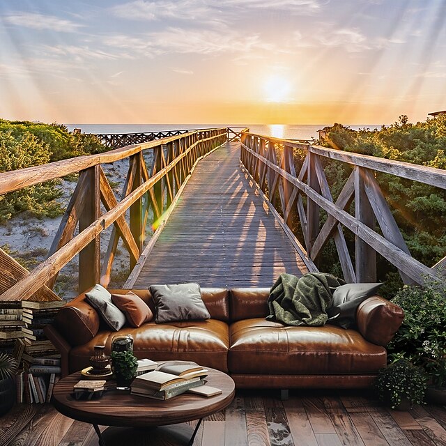 Landscape Beach Tapestry Large Tapestry Mural Decor Photograph Backdrop Blanket Curtain Home Bedroom Living Room Decoration4