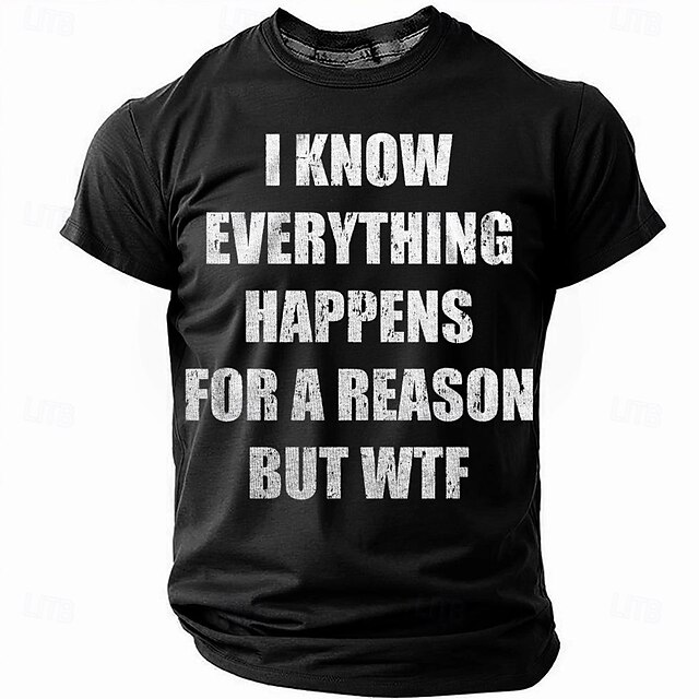  Herre Morsom Slang T skjorte Kortermet T skjorte 3D-utskrift Crew-hals Skjorte Mote Daglig Fritid Gate Avslappet Daglig Svart Rød Blå Sommer Vår Klær S M L XL XXL XXXL