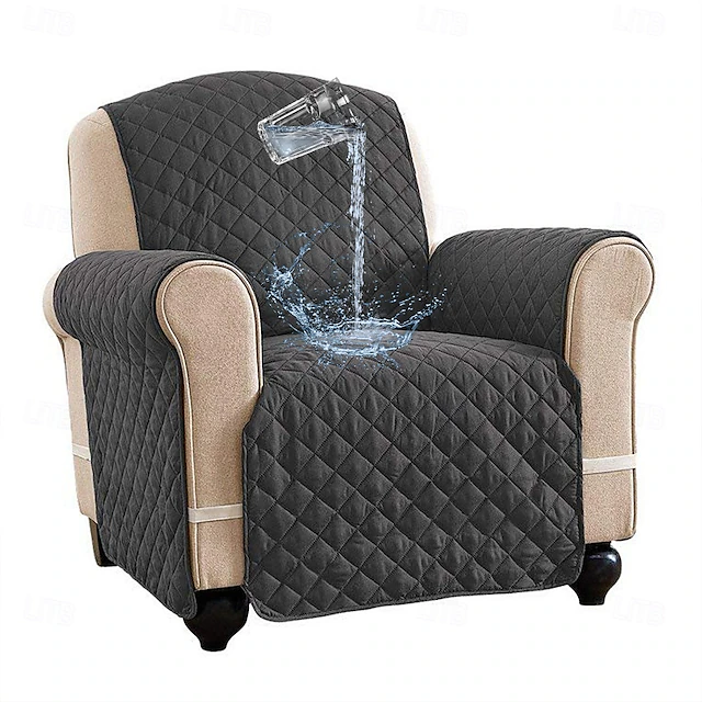 Water Resistant Quilted Sofa Cover for Dogs Pet, Burgundy Couch Cushion Cover Sectional Sofa Throw Towel Slipcover, Anti Scratch Furniture Protector for Love Seat, Arm Chair 9