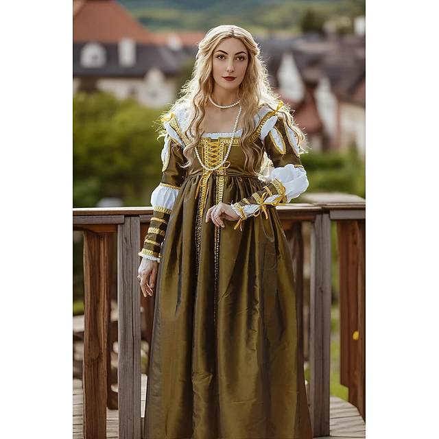 Medieval Renaissance Dress Prom Dresses Gown Viking Celtic Knight Fancy ...