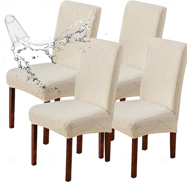  1 funda impermeable para silla de comedor, elástica, para silla Parsons, para comedor, cocina, funda protectora, extraíble y lavable.