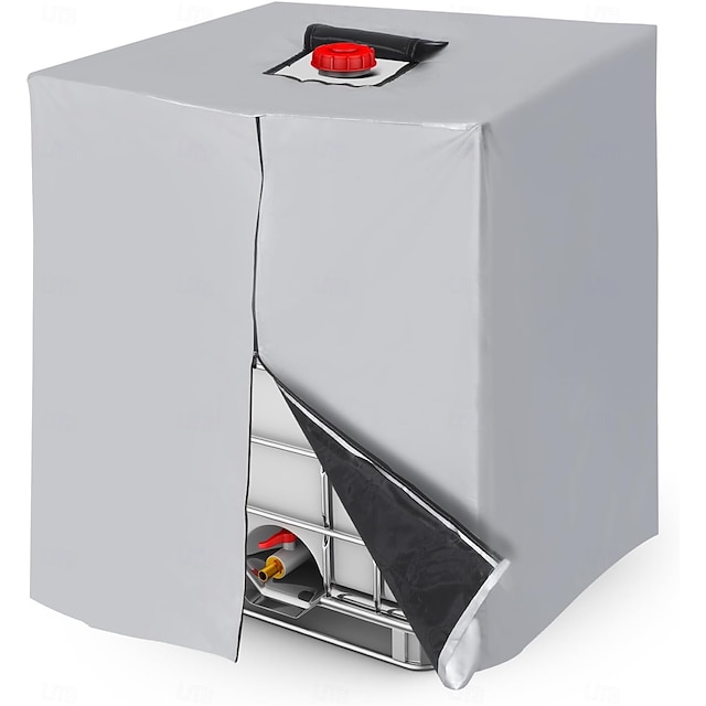  כיסוי משקוף של ibc ל-1000 ליטרים 275 ליטרים כיסוי כיסוי מגן שמשיה עמיד למים מכסה מגן 1000 ליטרים, 210d/420d כיסוי מיכל מים עמיד למים כיסוי מגן