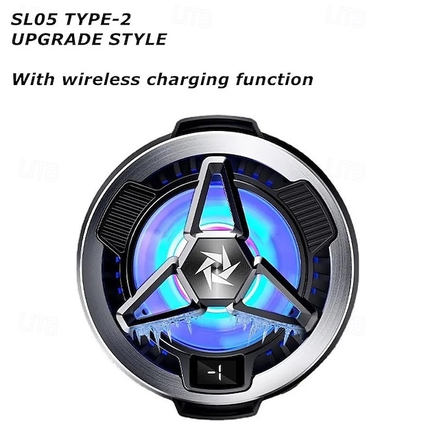  SL05 Mobile Magnetic Semiconductor Cooling Fan with Wireless Charging for PUBG Game Cooler for IPhone Android Cellphone Radiator