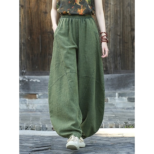  Retro Vintage Mittelalterlich Renaissance Hose Einfarbig Kostüm Damen Urlaub Alltagstauglich Erwachsene Hose Frühling & Sommer