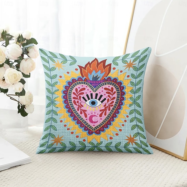  Housse de coussin décoratif en forme de cœur 1PC housse de coussin carrée douce pour canapé pour chambre salon canapé chaise