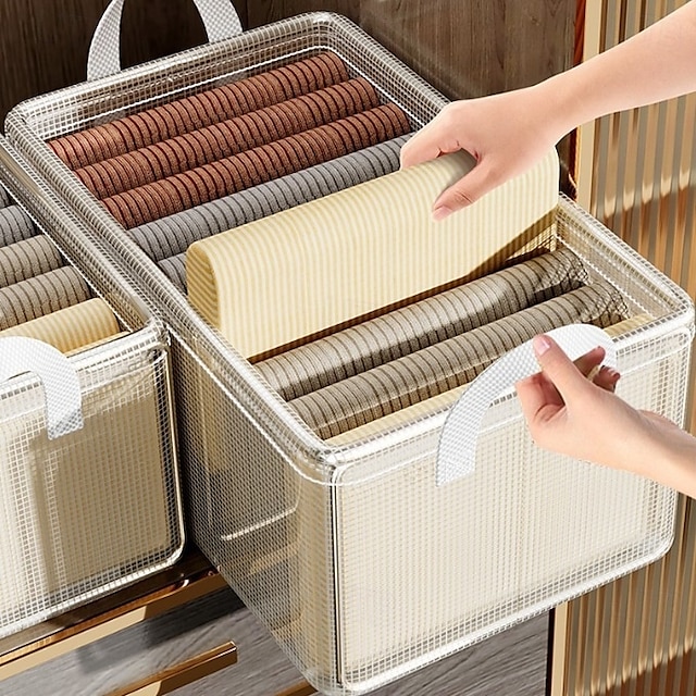  Contenitore portaoggetti per indumenti con struttura in acciaio, contenitore portaoggetti pieghevole in PVC, organizer per indumenti trasparente e resistente per l'organizzazione della camera da letto