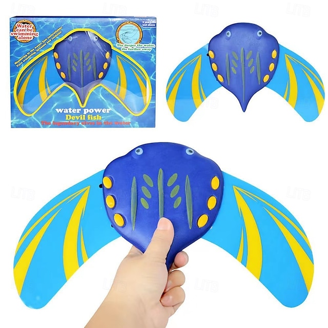  Jouet poisson diable réglable, nageoire de poisson, jouet de piscine, poisson d'eau, enfants, planeurs de plage sous-marins, jouet de piscine poisson diable, jouets de piscine