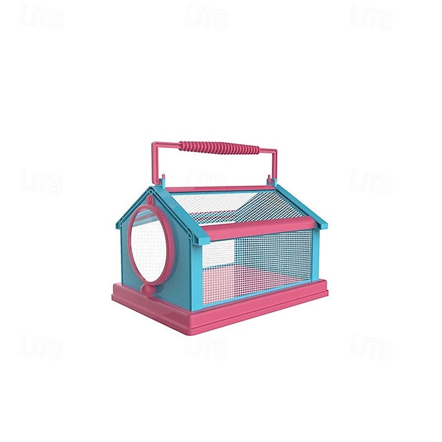 Cage à papillons portable pour enfants, dispositif d'observation d'insectes pliable, cage d'alimentation pour bébé en vers à soie, cage d'observation d'insectes d'extérieur à faire soi-même