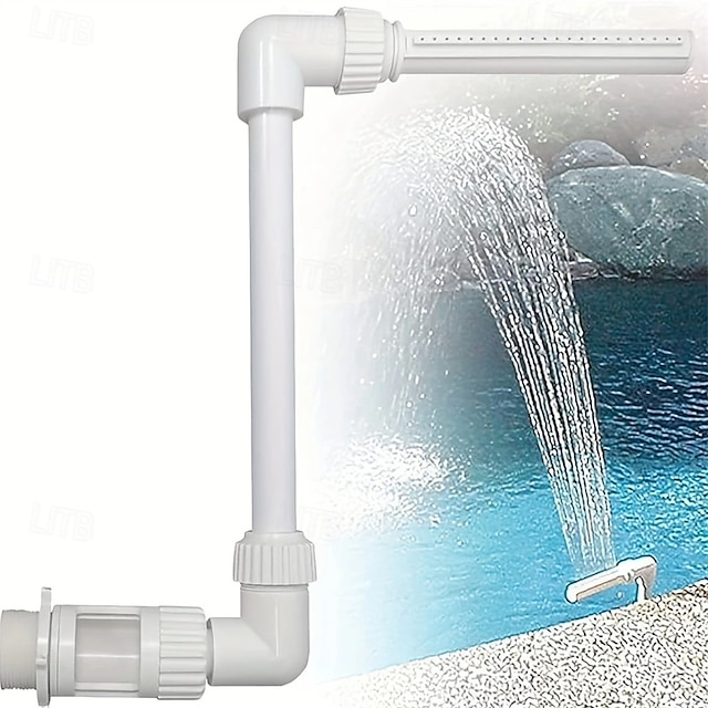 ערכת מזרקת מפל בריכת שחייה pvc בהשתתפות סילוני מים בריכת קישוט ספא התקנה קלה אביזרי בריכת שחייה