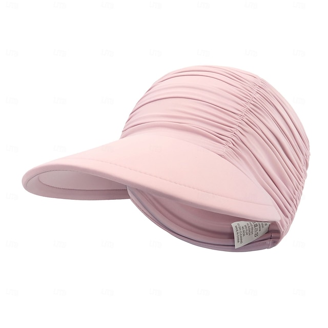  Stylish Unisex Quick-Dry Visor Hat for Spring & Summer - Breathable, Moisture-Wicking Running Cap with Ponytail Hole, Perfect for Outdoor Sports & Activities, Maroon