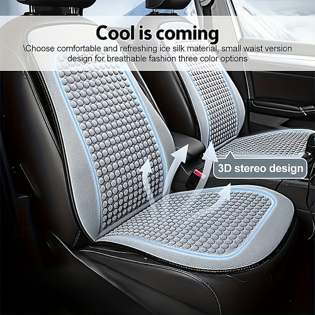  Cuscini per sedili auto traspiranti - comfort rinfrescante per tutte le stagioni, vestibilità leggera &imbottitura in spugna di poliestere portatile per un maggiore relax