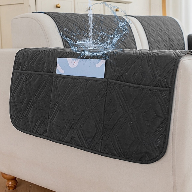  capa de sofá à prova d'água para almofada capa de sofá para cães capa protetora de móveis resistente à água com bastões de espuma tiras elásticas para gato de estimação