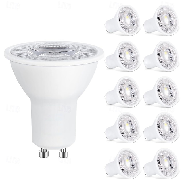  10 szt. 7 W Żarówki punktowe LED 500 lm GU10 GU10 8 Koraliki LED SMD 2835 Przygaszanie Ciepła biel 220 V