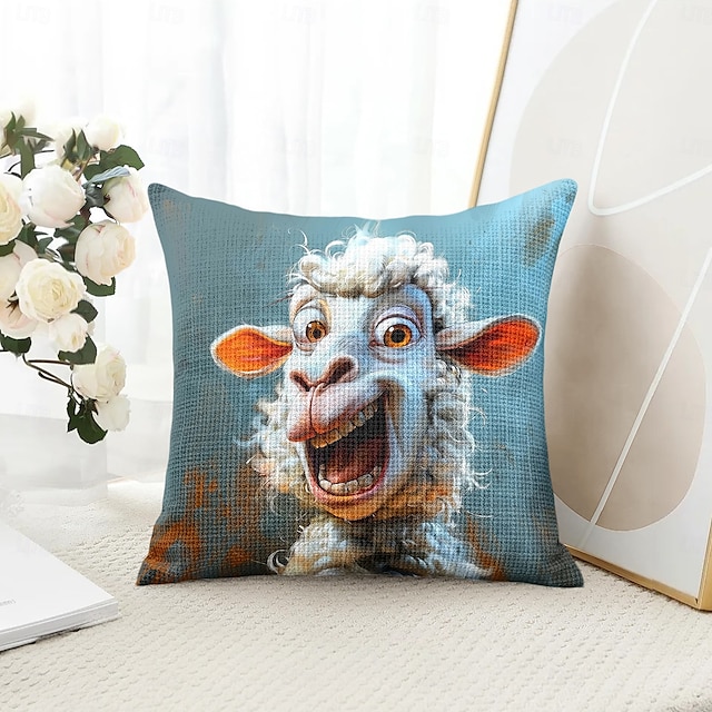  Morsom dyre sau dekorative kastputer deksel 1PC myk firkantet sofa putevar putevar til soverom stue sofa stol