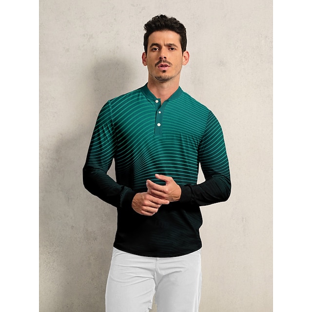  Air Brush Men's Golf Henley Shirt UPF50+