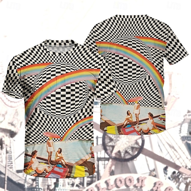  Trička Retro plakát Retro dívka Grafika Pro Pánské Dospělé Plesová maškaráda 3D tisk Dovolená Párty