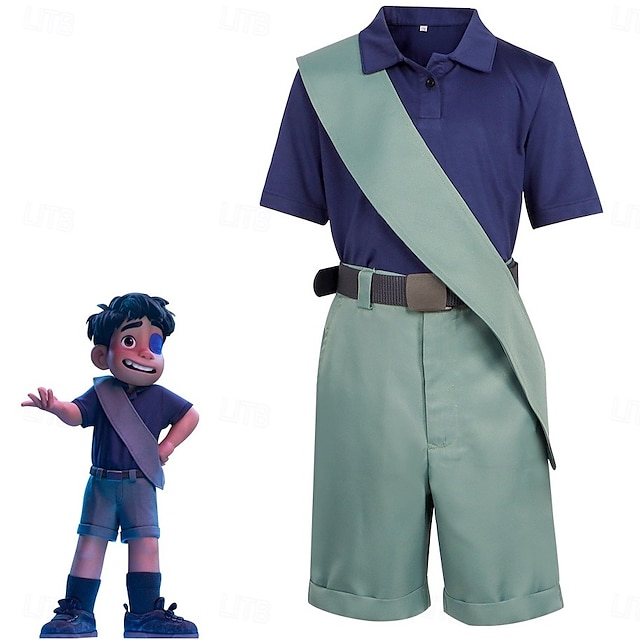  Elio Elio Drakter Film Cosplay kostyme Karnevalskostyme Kle deg opp Film-Cosplay for Gutt Barne Halloween Karneval Verdens bokdag Ytelse Fest Comic Con