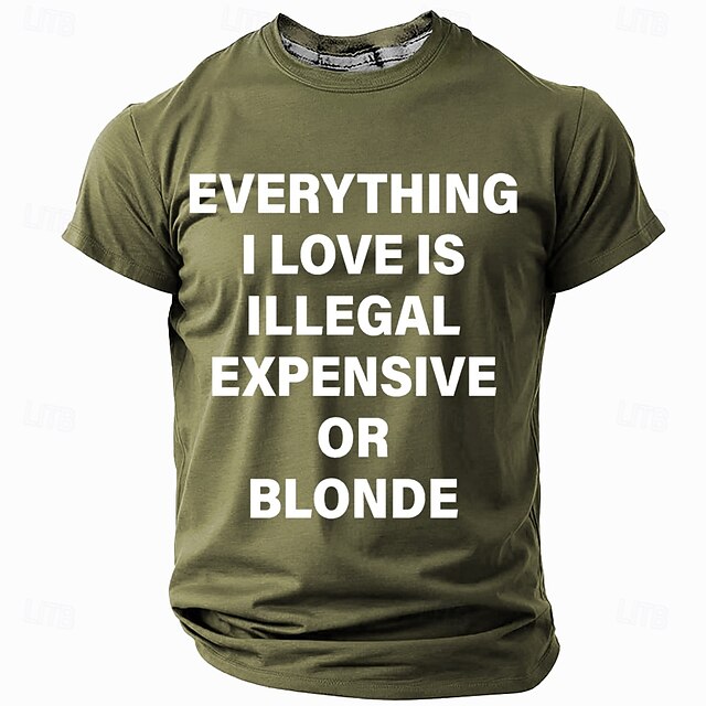  Herr Rolig Slang T-shirt Kortärmad T-shirt 3D-tryck Rund hals Skjorta Mode Dagligen Gata Ledigt Dagligen Svart Rubinrött Blå Sommar Vår Kläder S M L XL XXL XXXL