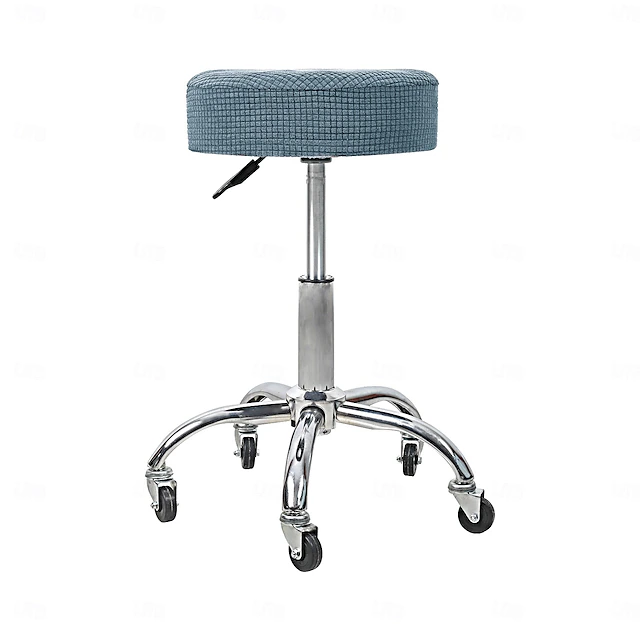 Water Resistant Plaid Universal Round Stool Cover - Bar Round Swivel Chair Cover - Barstool Seat Cover - Durable and Stretchable - Perfect for Protecting and Refreshing Bar Stools 20