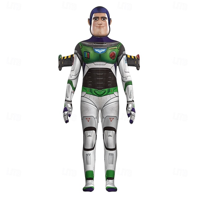  Buzz Lightyear Jumpsuit Bodysuits Onesie Costume Party Cosplay Movie Cosplay for Men's Boys Kid's Adults' Halloween Event / Party