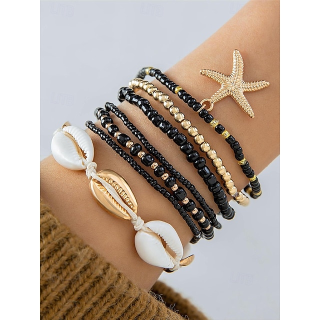 PRETYZOOM Collana Bohemien Donna 29.53In Collana Di Conchiglie Di Cocco Artigianale Di Perline Tonde Regalo Gioielli Estivi Per Uso Quotidiano Festa Della Mamma