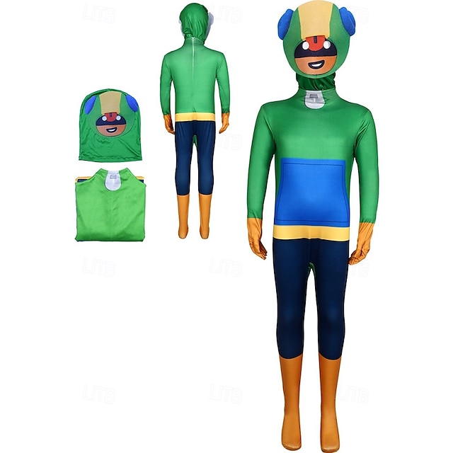  Brawlsterren Groepskostuum Jumpsuit Bodysuits Carnavalskostuum Aankleden Videogamekostuumsfor Kinderen Volwassenen Uniseks Prestatie Feest Strip Con