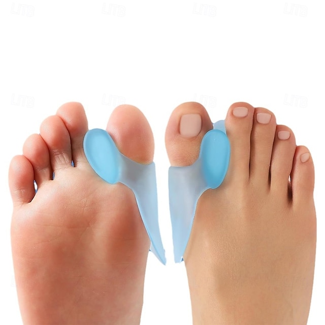  Bunion Cushion Protector, 10 Packs of Bunion Corrector Pads with Separator for Big Toe, Gel Shield for Foot Pain Relief, Calluses, Corns - Blue