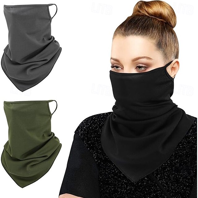  Sol UV-skydd Ansiktsmask Nackgaiter Vindskyddande Scarf Solskydd Andningsbar Bandana Balaclava för Sport Utomhus