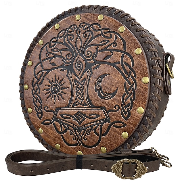  Retro Vintage Punk & Gothic Medieval Cosplay Costume Belt Pouch Dice Bag Viking Celtic Knight Ranger Fancy Dress Men's Women's Celtic Viking Halloween Masquerade Performance Stage Renaissance Fair
