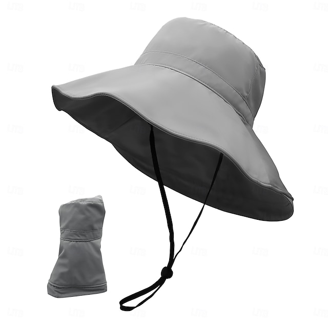  Cappello da pescatore UV primavera estate per donne con visiera larga protezione UV parasole da esterno cappello da sole pieghevole