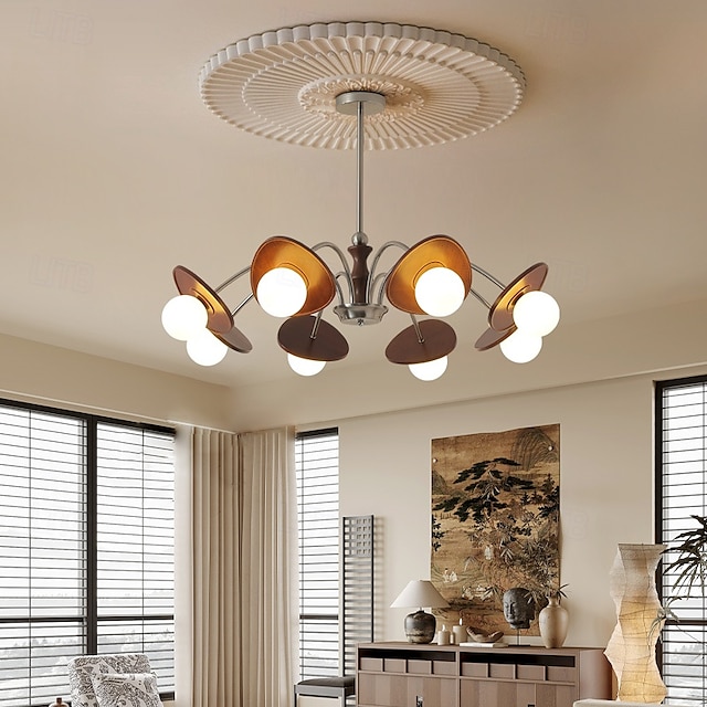  Lampadario a sospensione a LED con 3/6/8 teste, lampadario Firefly, illuminazione a sospensione a LED, lampada da soffitto postmoderna, lampada a sospensione, lampadina inclusa, AC220V AC110V