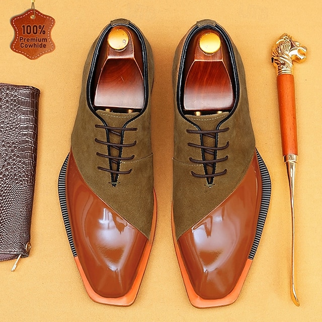  Herren-Schnürschuhe aus hochwertigem braunem Leder mit Brogue-Details – elegante Schuhe für Gala-Dinner, formelle Bälle und Abendveranstaltungen