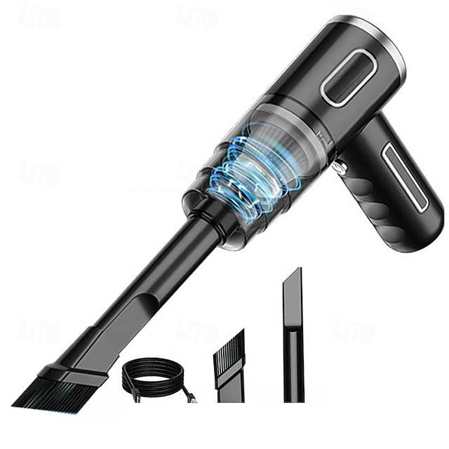  120 W:n langaton autoimuri – kädessä pidettävä tehokas pölynpuhallin 2000 mAh:n akulla koti- ja autokäyttöön