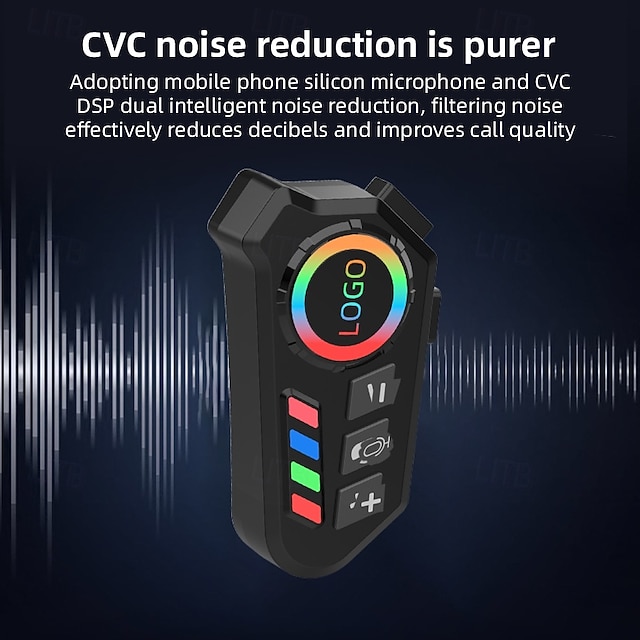 K06 Helmet Bluetooth Headset with Ambient Light – Motorcycle