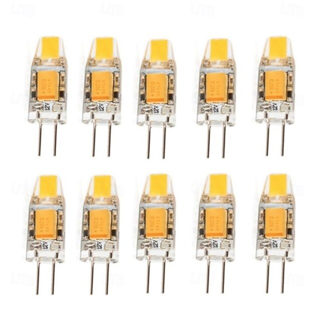  G4 led-lampen 2W T3 JC G4 bi-pin basis led-lamp AC/DC 12V 15W G4 halogeenlamp vervanging 0705 COB licht wit warm wit 10 stuks