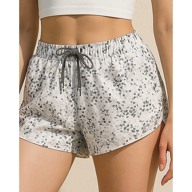  Mulheres Saias de tênis com shorts Com Cordão Respirável Secagem Rápida Ioga Tênis Pickleball Cor Sólida Local Preto Branco Cinzento Elastano Roupas de tênis