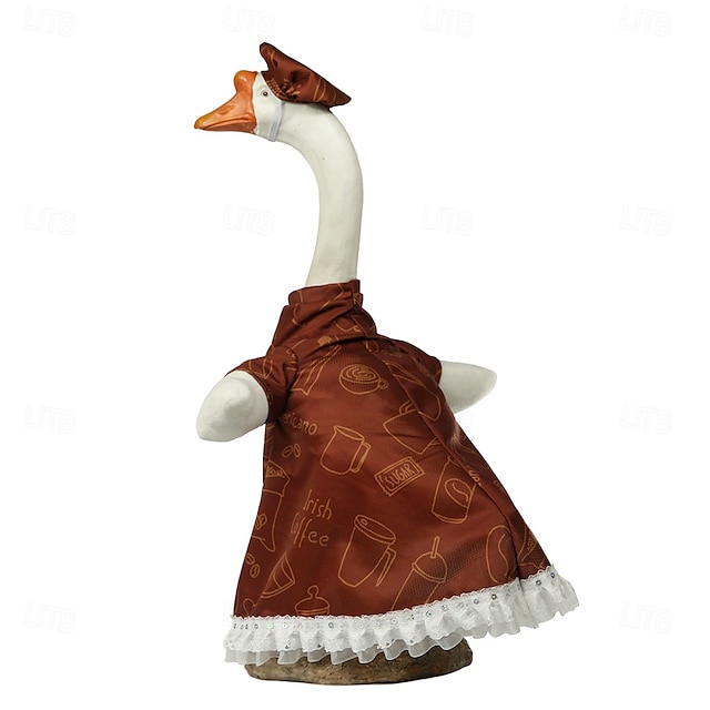  tenue d'oie adaptée à une statue de 23 pouces, jolie décoration pour une fête de festival dans l'arrière-cour