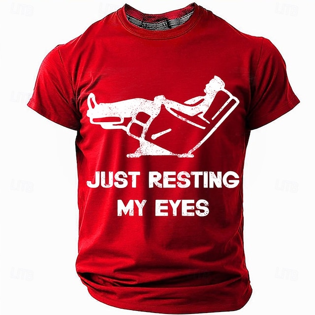  Herren Im Ruhestand T Shirt Kurzarm T-Shirt 3D-Druck Rundhalsausschnitt Hemd Mode Täglich Basic Straße Lässig Täglich Schwarz Rote Blau Sommer Frühling Bekleidung S M L XL XXL XXXL